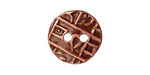 TierraCast Antique Copper (plated) Round Coin Button 18mm