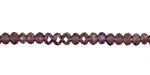 Sugar Plum AB Crystal Faceted Rondelle 4mm