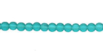 Peacock Blue Recycled Glass Round 4mm