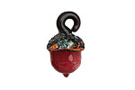 Grace Lampwork Roasted Pepper Acorn 17x28mm
