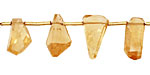 Citrine Faceted Freeform Drop 6-9x10-14mm