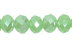 Green Opal Crystal Faceted Rondelle 10mm