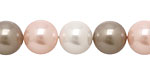 Fawn Shell Pearl Mix Round 12mm