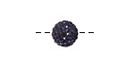 Montana Blue Pave Round 10mm (1.5mm hole)
