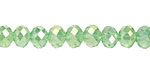 Peridot AB Crystal Faceted Rondelle 8mm