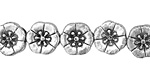 Pewter Flower 11mm