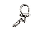 McLees Sterling Silver Multi Strand Clasp 40x13mm