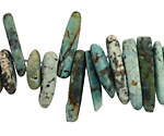 African Turquoise Sticks 3-7x12-24mm