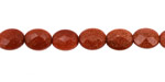 Goldstone Faceted Flat Oval 10x8mm