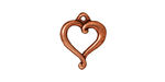 TierraCast Antique Copper (plated) Jubilee Pendant 14x17mm