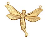 Brass Fairy Link 42x35mm