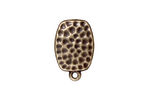 TierraCast Antique Brass (plated) Hammertone Ear Clip 13x20mm