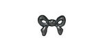 TierraCast Gunmetal Bow Bead 10x14mm