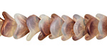 Czech Glass Luster Stormy Night 3 Petal Bellflower 9x11mm