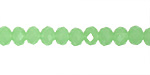Green Opal Crystal Faceted Rondelle 6mm