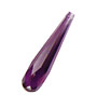 Violet Faceted Teardrop 7x30mm