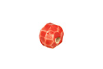 Gaea Ceramic Red Hot Geode Round 11-12x13-14mm