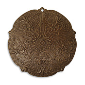 Vintaj Natural Brass Rhapsody Medallion Pendant 47mm