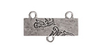 Nunn Design Antique Silver (plated) Large Thin Vine Connector 17x30mm