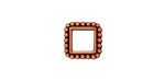 TierraCast Antique Copper (plated) 6mm Square Bead Frame 12mm