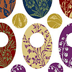 Nunn Design Floral Oval Small Collage Sheet