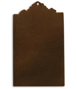 Vintaj Natural Brass Large Ornate Tag 34x58mm
