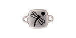 TierraCast Antique Silver (plated) Dragonfly Link w/ Glue In 20x13mm
