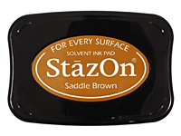 StazOn Saddle Brown Solvent Ink Pad