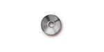 TierraCast Rhodium (plated) Large Hole Classic Bead Cap 3x10mm