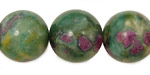 Fuchsite Ruby Round 18mm