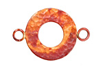 Patricia Healey Copper Thick Simple Ring w/ 2 Loops 39x26mm