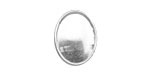 Nunn Design Sterling Silver (plated) Large Oval Frame Button 16x20mm