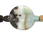 Amazonite Blk. Tourmaline Butterfly 41-44x32-33mm