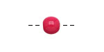 Tagua Nut Hot Pink Round 9mm
