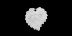 Matte Crystal Lucite Ivy Leaf 16mm