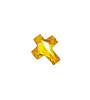 Sunshine Faceted Cross 10x12mm