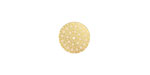 Lillypilly Gold Crochet Anodized Aluminum Disc 11mm, 22 gauge