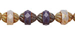 Czech Glass Grape Mix Turbine 11x10mm
