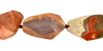 Thunder Egg Agate Faceted Flat Slab 14-22x11-15mm