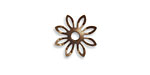 Vintaj Natural Brass Trillium Petals Fastenable 14mm