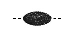 Jet Pave (w/ Preciosa Crystals) Rice 19x10mm (1.5mm hole)