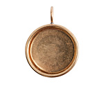 Nunn Design Brass Small Deep Circle Bezel 26x34mm