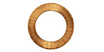 Brass Small Corrugated Ring 22mm