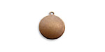 Vintaj Natural Brass Circle Tag Altered Blank 12x15mm