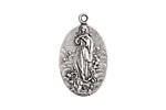 Nunn Design Antique Silver (plated) Guide Medallion 15x26mm