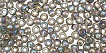 TOHO Transparent Rainbow Black Diamond Round 6/0 Seed Bead