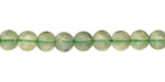 Green Fluorite (A) Puff Coin 6mm