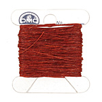 Dark Rust Irish Waxed Linen 2 ply