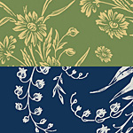 Nunn Design Stem & Navy Small Collage Sheet