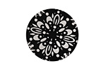 Lillypilly Black Kaleidoscope Anodized Aluminum Disc 25mm, 22 gauge